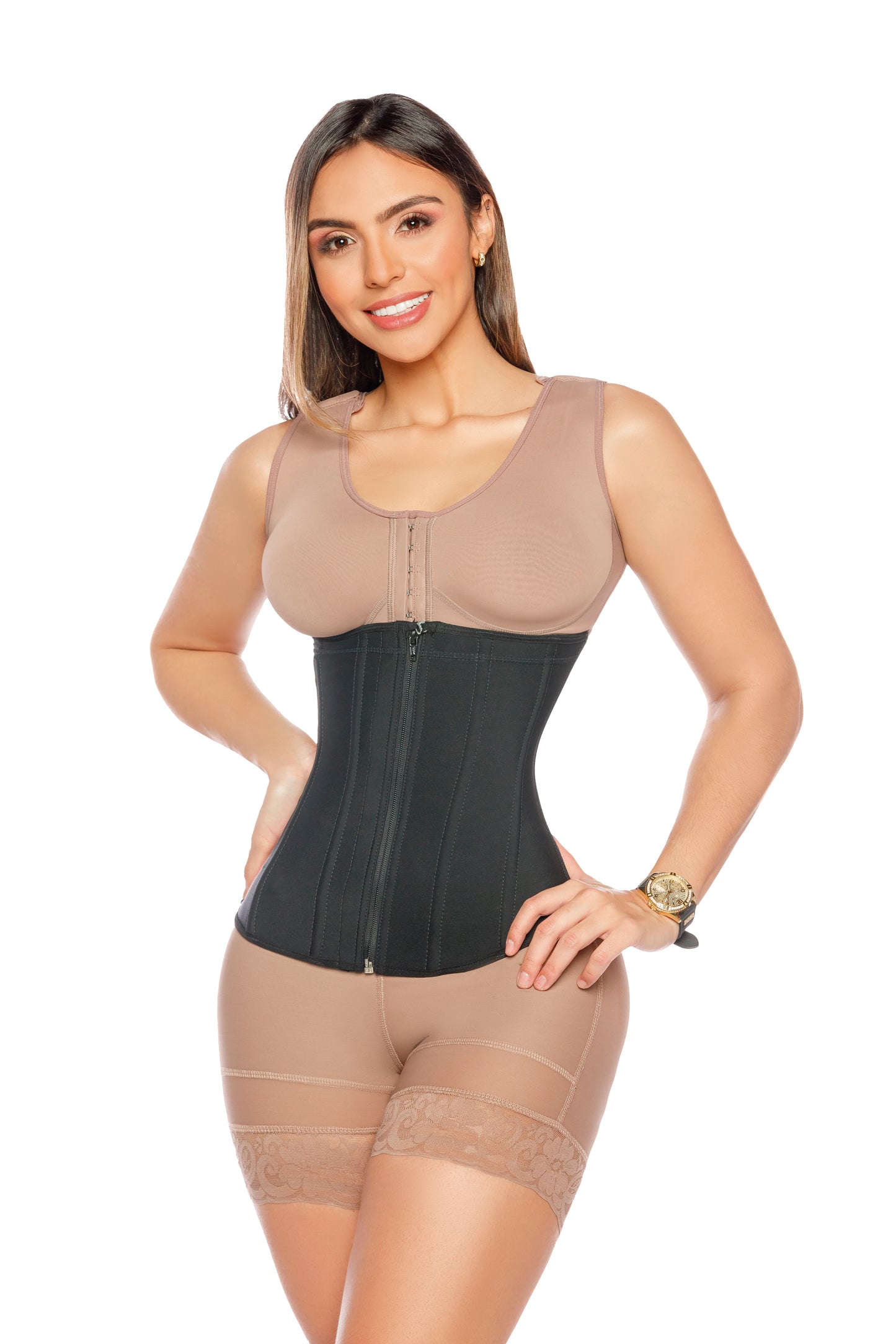 Cinturilla reloj de arena Cocoa y Black