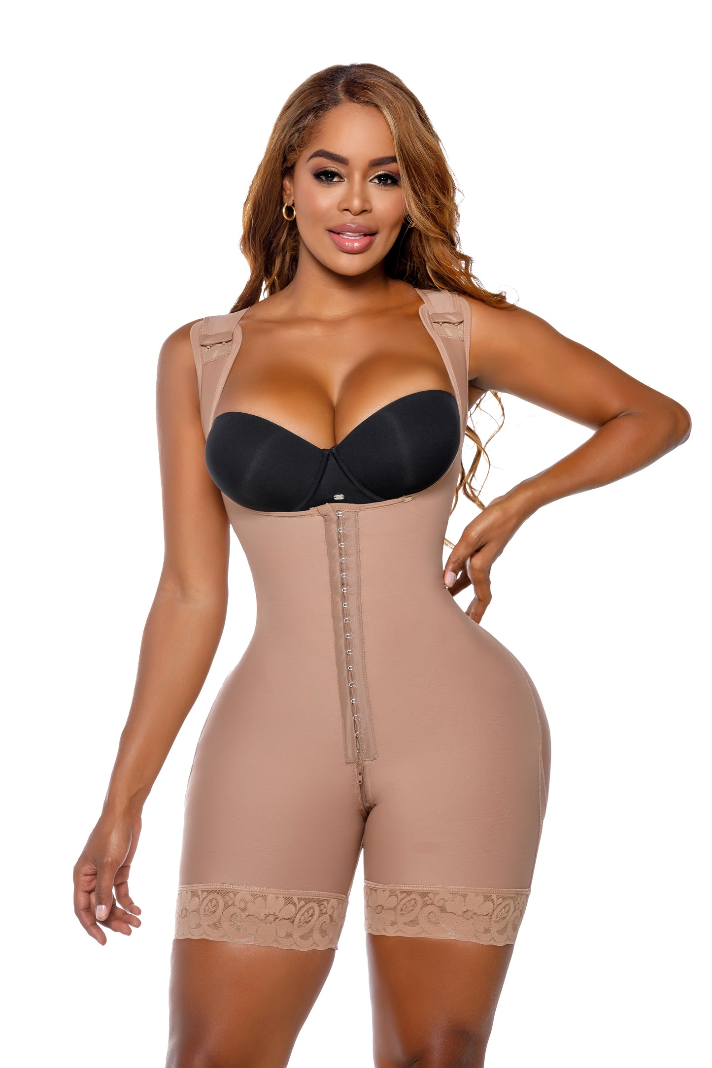 BE7115 Faja Cuerpo reloj de arena y tiras gruesas/ Hourglass